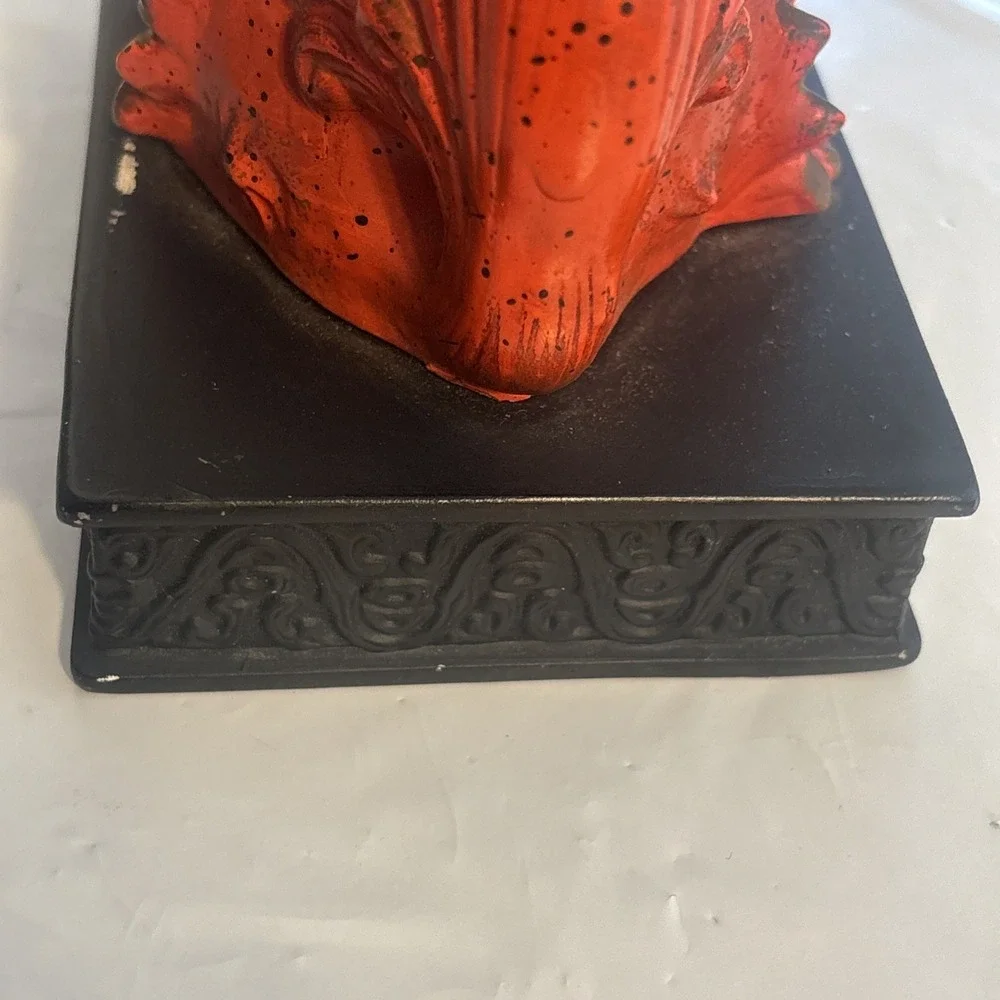 Vintage Napcoware Golden Foo Dog Ceramic Pottery Figurine c--6/62 Midcentury